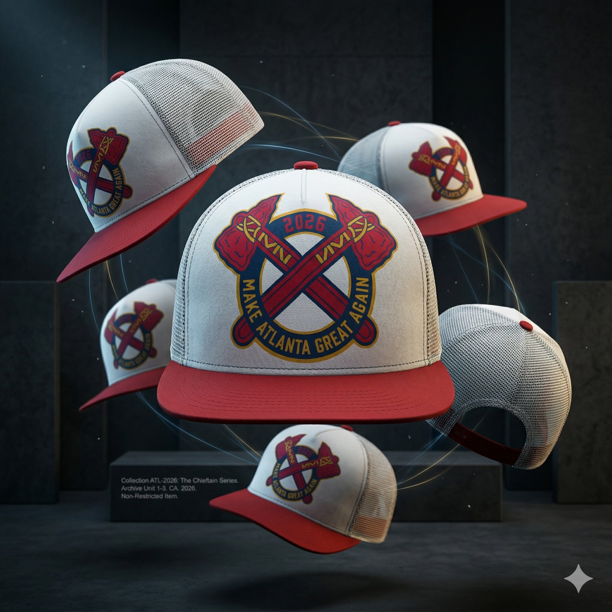 Axes Trucker — Red